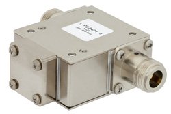 PE8421 - High Power Isolator With 18 dB Isolation From 698 MHz to 960 MHz, 1000 Watts And N Female