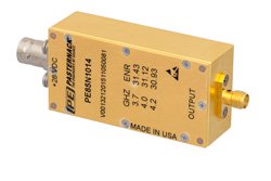 PE85N1014 - SMA Calibrated, Integral Isolator Noise Source Module, Output ENR of 30 dB, +28 VDC, 3.7 GHz to 4.2 GHz