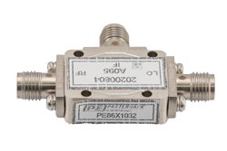 PE86X1032 - Triple Balanced Mixer Operating from 2 GHz to 18 GHz with an IF Range from 1 GHz to 6 GHz and LO Power of +14 dBm, Field Replaceable SMA