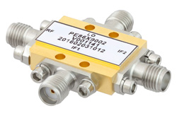 PE86X9002 - IQ Mixer Operating from 8.5 GHz to 13.5 GHz with an IF Range from DC to 2 GHz and LO Power of +19 dBm, Field Replaceable SMA