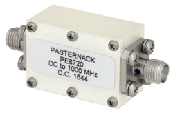 Bandpass Filter With SMA Female Connectors Operating From 3300 MHz To 3700 MHz With a 400 MHz Passband