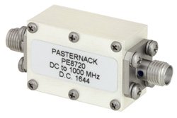PE8720 - 5 Section Lowpass Filter With SMA Female Connectors Operating From DC to 1,000 MHz