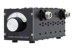 PE8732 - 5 Section Tunable Band Pass Filter With N Female Connectors Operating From 1 GHz to 2 GHz With a 5% Bandwidth