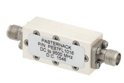 PE87FL1016 - 11 Section Lowpass Filter With SMA Female Connectors Operating From DC to 9.5 GHz