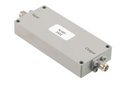 PE87FL1031 - Bandpass Filter with SMA Female Connectors Operating from 4.2 GHz to 5.7 GHz with a 2.2 GHz Passband Bandwidth