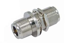 PE910050 - Commercial Grade Bulkhead Mount N Female to N Female Bulkhead Mount Adapter