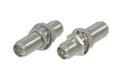 PE910063 - Commercial Grade RP-SMA Jack to RP-SMA Jack Bulkhead Mount Adapter