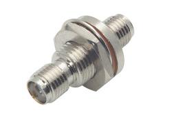 PE910074 - Commercial Grade Bulkhead Mount SMA Female to SMA Female Adapter