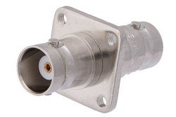 PE9106 - 4 Hole Flange Mount BNC Female to BNC Female Adapter