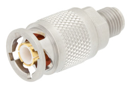 Precision SMA Female to ZMA Plug Adapter 4 Lug