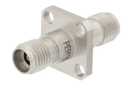 PE91113 - 4 Hole Flange Mount 2.92mm Female to 2.92mm Female Adapter