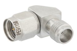 PE91158 - 1.85mm Female to 2.4mm Male Right Angle Adapter