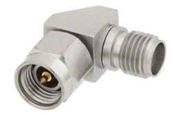 PE91166 - 2.92mm Female to 3.5mm Male Right Angle Adapter