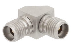 PE91167 - 2.92mm Female to 3.5mm Female Right Angle Adapter