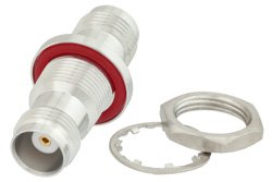 PE91205 - Bulkhead Mount TNC Female to TNC Female Adapter, IP67 Mated