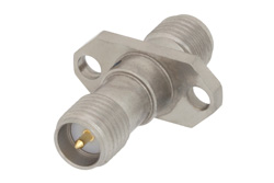 PE91270 - 2 Hole Flange Mount RP-SMA Female to RP-SMA Female Adapter