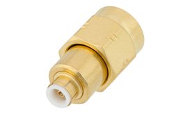 PE91360 - SMA Male to MMBX Plug Snap-On Adapter, With Male Center Contact