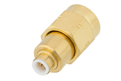 SMA Male to MMBX Plug Snap-On Adapter, With Male Center Contact