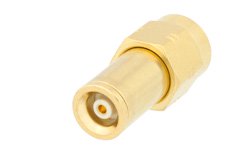 PE91362 - SMA Male to MMBX Jack Snap-On Adapter, With Female Center Contact