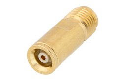 SMA Female to MMBX Jack Snap-On Adapter, With Female Center Contact