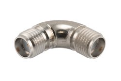 PE91494 - SMA Female to SMA Female Radius Right Angle Passivated Stainless Steel Adapter