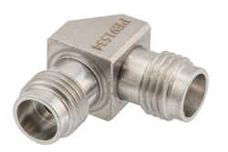 PE91534 - 1.85mm Female to 2.4mm Female Miter Right Angle Adapter
