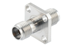 PE91538 - 2.92mm Female to 2.92mm Female 4 Hole Flange Mount Adapter
