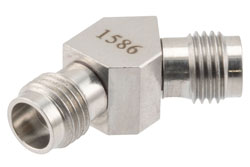PE91586 - RF Adapter, 45 Degree Angle 1.85mm Female to 1.85mm Female 67GHz VSWR 1.35