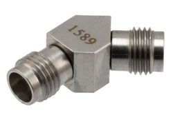 PE91589 - RF Adapter, 45 Degree Angle 2.4mm jack to 2.4mm jack 50GHz VSWR 1.25