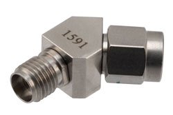 PE91591 - RF Adapter, 45 Degree Angle 2.92mm plug to 2.92mm jack 40GHz VSWR1.15
