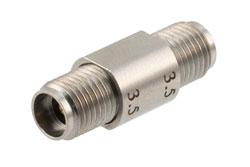PE91613 - 3.5mm Female to 3.5mm Female Adapter, Stainless Steel, Engineering Grade