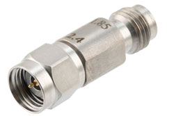 PE91616 - 1.85mm Female to 2.4mm Male Adapter, Stainless Steel, Engineering Grade