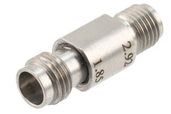 PE91621 - 2.92mm Female to 1.85mm Female Adapter, Stainless Steel, Engineering Grade