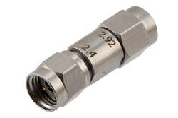 PE91622 - 2.92mm Male to 2.4mm Male Adapter, Stainless Steel, Engineering Grade