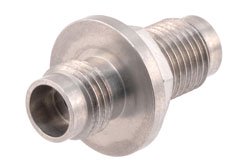 PE91644 - High Temperature Adapter Bulkhead Mount 2.4mm Female to 2.4mm Female, 50GHz VSWR1.3, MIL-STD 348B