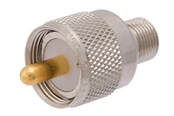 PE9165 - 50 Ohm UHF Male to 75 Ohm F Female Adapter