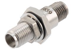PE91659 - High Temperature Adapter Bulkhead Mount 2.92mm Female to 2.92mm Female, 40GHz VSWR1.15, MIL-STD 348B
