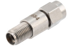 PE91684 - High Temperature Adapter 3.5mm Male to 3.5mm Female, 34.5GHz VSWR1.25, MIL-STD 348B