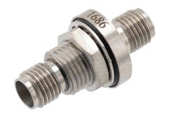PE91686 - High Temperature Adapter Bulkhead Mount 3.5mm Female to 3.5mm Female Adapter, IP67 Rated 34.5GHz VSWR1.25, MIL-STD 348B