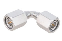 PE91790 - TNC Male to Male Radius Right Angle Adapter, VSWR 1.2 Max. DC-18GHz