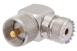 PE9209 - UHF Male to UHF Female Right Angle Adapter