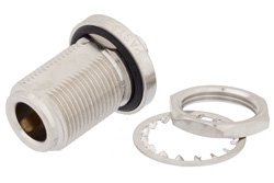 PE9252 - SMA Female to N Female Bulkhead Mount Adapter