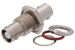 PE9268 - Bulkhead Mount Hermetically Sealed MHV Female to MHV Female Adapter