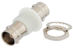 PE9366 - Bulkhead Mount Isolated Ground 75 Ohm BNC Female to 75 Ohm BNC Female Adapter
