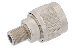 PE9396 - 75 Ohm N Male to 75 Ohm F Female Adapter