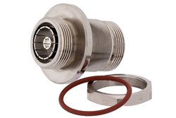 PE9414 - 7/16 DIN Female to 7/16 DIN Female Bulkhead Mount Adapter