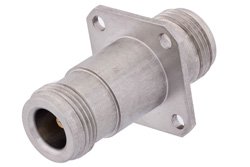 PE9429 - Precision N Female to N Female 4 Hole Flange Mount Adapter