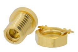 PE9522 - MMCX Jack to MMCX Jack Bulkhead Mount Adapter