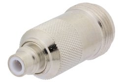 PE9587 - 75 Ohm N Female to 75 Ohm SMC Jack Adapter