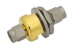 PE9679 - 3.5mm Male to 3.5mm Male Bulkhead Mount Adapter